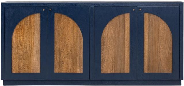 International Furniture Direct Arcadia Dark Blue Console-2