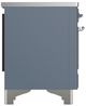 Ilve® Majestic III 40" Blue Gray Pro Style Induction Range with Triple Glass Door and Chrome Trim-4