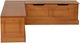 Linon Norah Caramel Backless Nook Bench-2