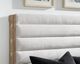 Legacy Classic Torrance Aged Driftwood/Tangier Sterling Queen Channeled Upholstered Panel Bed-4