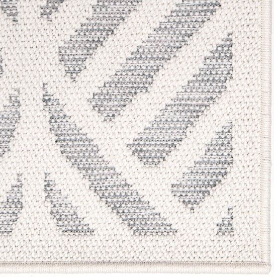 Orian Knitweave Castaway Natural Blue 5'x8' Area Rug-1