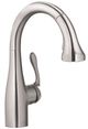 Hansgrohe Allegro E Gourmet Steel Optic 2-Spray Pull-Down Prep Kitchen Faucet-0