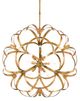 Currey & Company Sappho New Gold Leaf Orb Chandelier-0