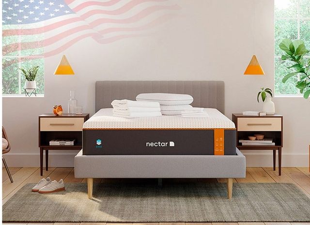 Nectar Premier Copper 14" Memory Foam Twin Mattress in a Box and Foundation Set-3