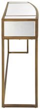 Uttermost® Reflect Mirrored Top Console Table with Brushed Aged Gold Frame-4