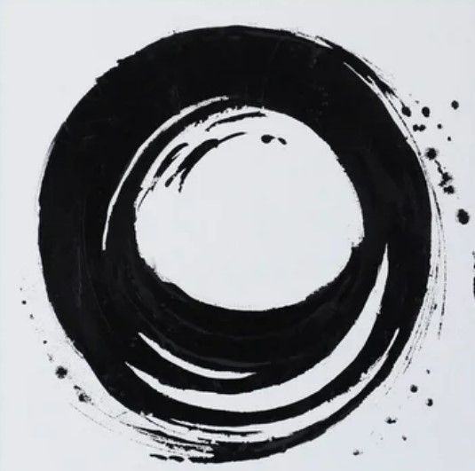 Stylecraft Dann Foley Lifestyle Black Circle I Black Wall Art-1
