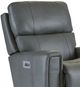La-Z-Boy® Apollo Blue Grey Leather Power Rocking Recliner with Headrest and Lumbar-1