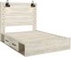 Signature Design by Ashley® Cambeck 2-Piece Whitewash King Panel Storage Bed Set-1