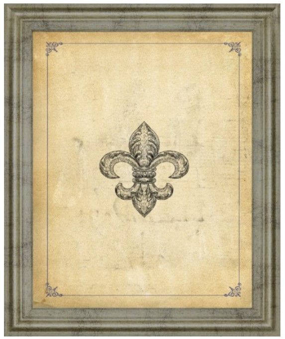 Classy Living Fleur Crest Wall Art-0
