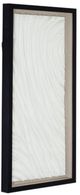 YHD White Textured Tranquility II 3D Wall Art-1