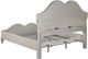 Coaster® Evangeline Ivory/Silver Oak California King Upholstered Platform Bed-3