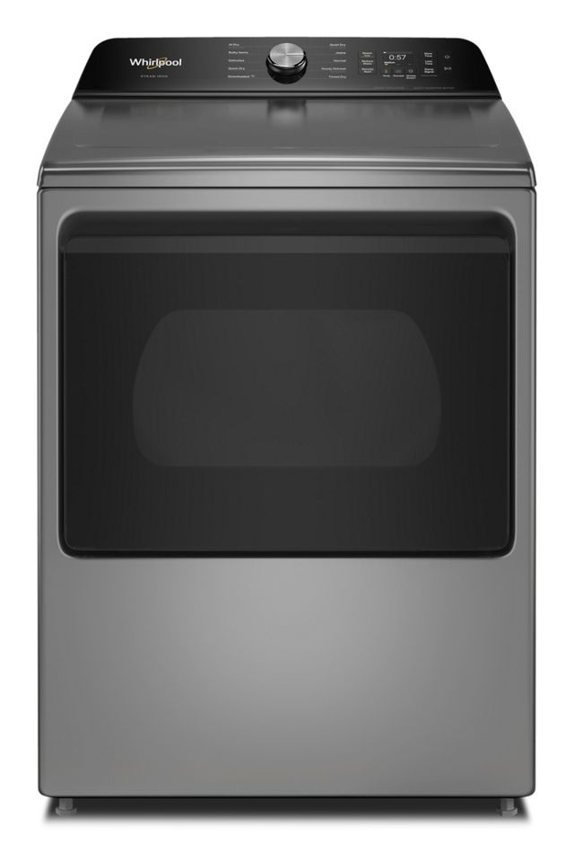 Whirlpool® 7.5 Cu. Ft. Radiant Silver Vented Electric Dryer with Steam Iron and AI Dry-0