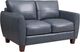 Leather Italia™ Georgetowne Traverse Blue Loveseat-0