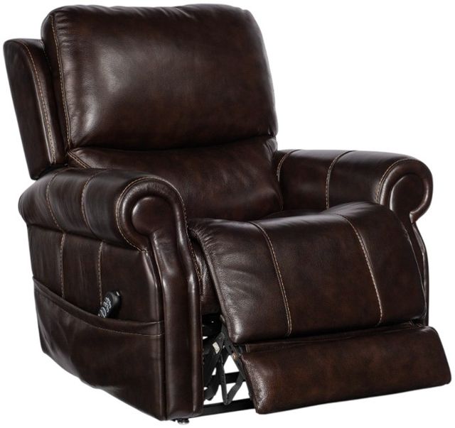 Hooker® Furniture RC Eisley Maddison Walnut Leather Power Lift Recliner with Power Headrest and Lumbar-1