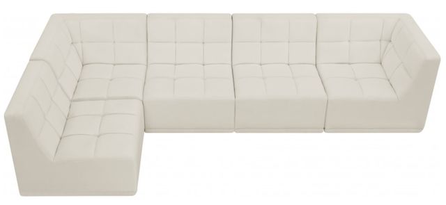 Meridian Furniture Relax 5-Piece Cream Modular Sectional-2