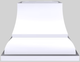 Vent-A-Hood® Designer Series 42" White Island Range Hood-0