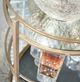 Crestview Collection Waterford Gold Bar Cart-4