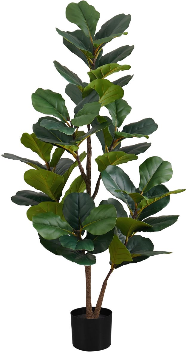 Monarch Specialties Inc. 49" Green/Black Artificial Potted Fiddle Tree-0