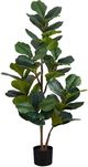 Monarch Specialties Inc. 49" Green/Black Artificial Potted Fiddle Tree-0