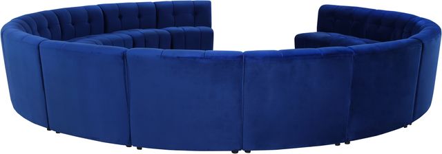 Meridian Furniture Limitless 14-Piece Navy Velvet Modular Sectional-3