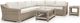 Enclover Tulip Clear/Driftwood Coffee Table-1