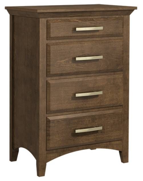 Country View Woodworking Windham 32" Sap Cherry 4-Drawer Chest-0