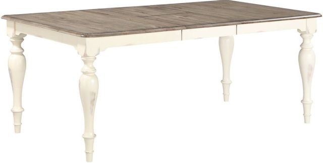 Winners Only® Torrance Gray Top Dining Table with White Base-0