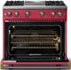 Viking® 5 Series 36" Valentine Pro Style Gas (LP) Range with Brushed Brass Trim-1
