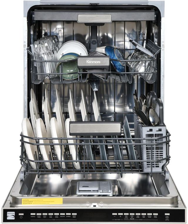 Kenmore® 24" Fingerprint Resistant Stainless Steel Top Control Built-In Dishwasher with UltraWash® Plus System and Removable 3rd Rack -2