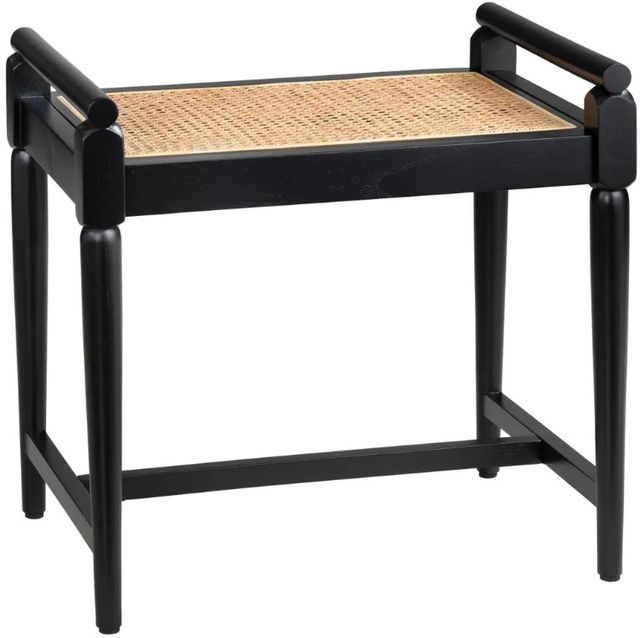 Crestview Collection Port Royal Black Accent Bench-0