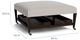 Bassett® Furniture Customizable Kara 40" Ottoman with Trays-3