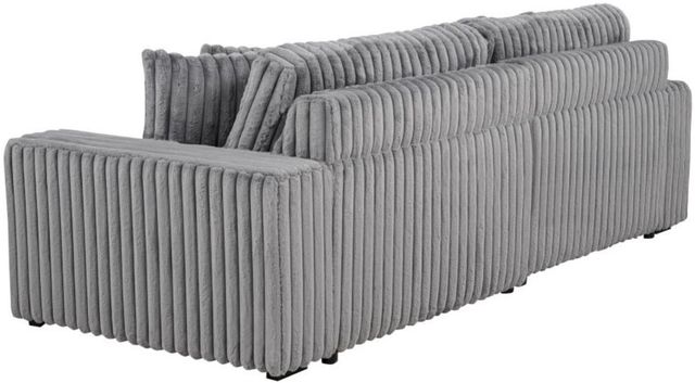 Coaster® Jacana Gray Corduroy Upholstered Dual Power Chaise Sofa-4