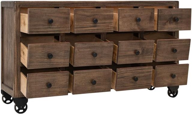 International Furniture Direct Oslo Brown Console-3