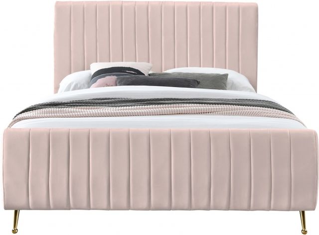 Meridian Furniture Zara Pink King Bed-1