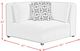 Elements International Zandara 6-Piece Beige Fabric Outdoor Modular Sectional-4