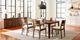 Bassett® Furniture Origins Spence Sable Dining Chair with Thrillist Linen Upholstered Seat-3