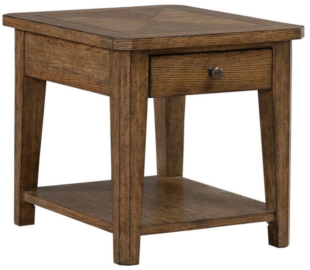 Liberty Furniture Carolina Park Amber Brown End Table-0
