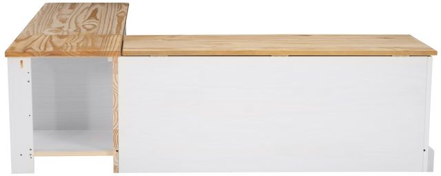 Linon Norah Natural/White Breakfast Nook-4