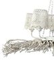A & B Home White 5-Light Chandelier-1