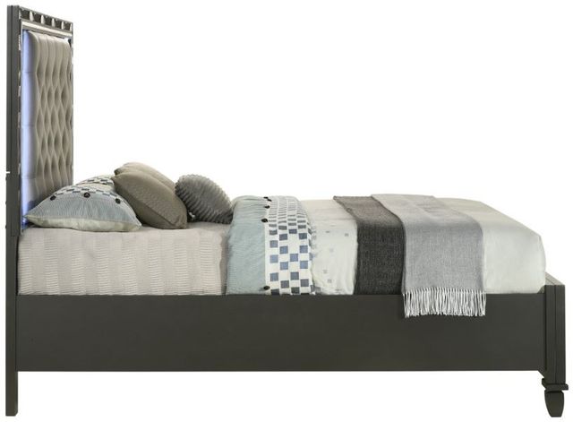 New Classic® Home Furnishings Radiance Black Pearl Queen Panel Storage Bed-3