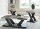 Signature Design by Ashley® Cendill 3-Piece Dark Brown/White Occasional Table with Black Base Set-5