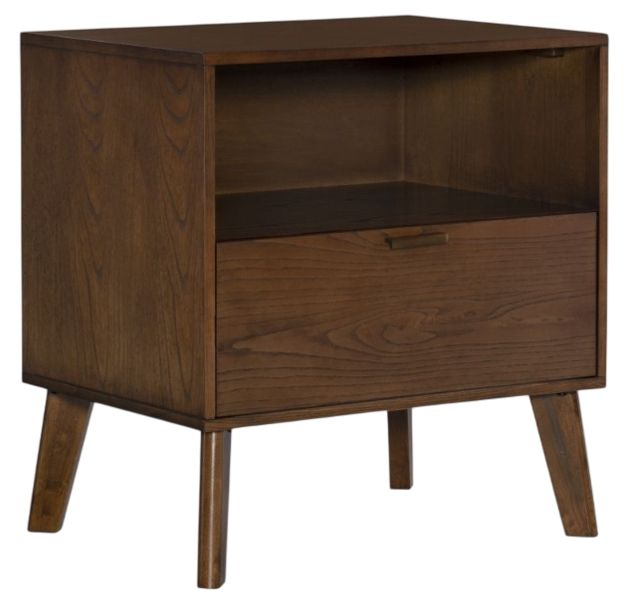 Linon Hudson Walnut Nightstand-0
