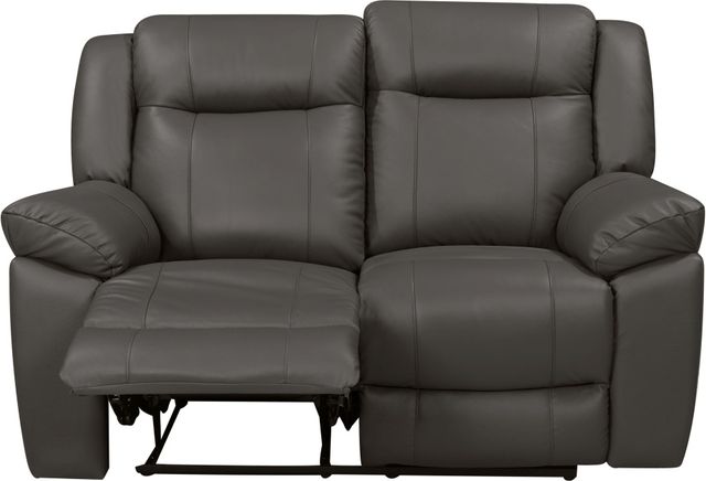 New Classic® Home Furnishings Taggart Gray Dual Reclining Loveseat-2