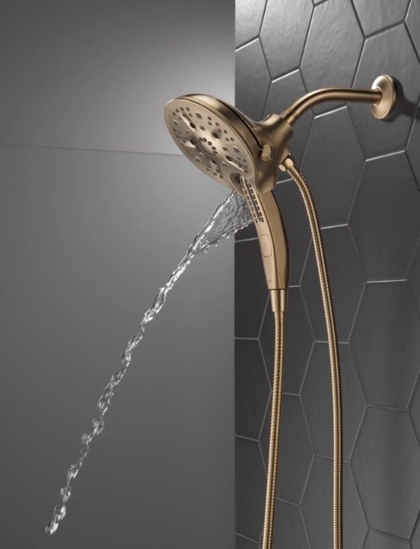 Delta Universal Showering In2ition® H2Okinetic® Lumicoat® Champagne Bronze 5-Setting 2-in-1 Shower-2