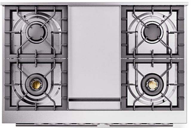 Ilve® Professional Plus II 40" Blue Grey Pro Style Dual Fuel Range-2