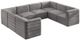 Meridian Furniture Quincy 8-Piece Grey Modular Sectional Set-0