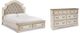 Signature Design by Ashley® Realyn 2-Piece Chipped White King Upholstered Bed Set-0