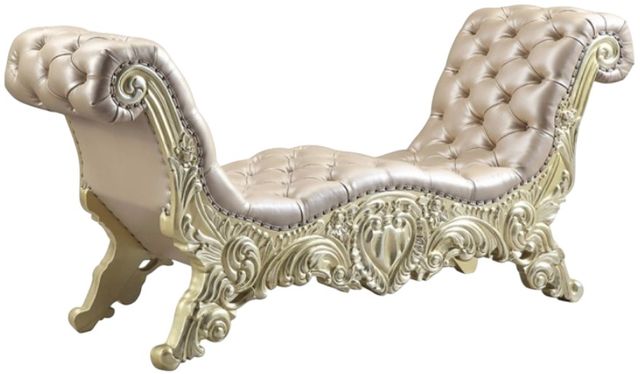 ACME Furniture Vatican Champagne Silver/Light Gold Bench-0