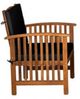 Furniture of America® Kyushu 4-Piece Black/Natural Fabric/Wood Outdoor Patio Set -3