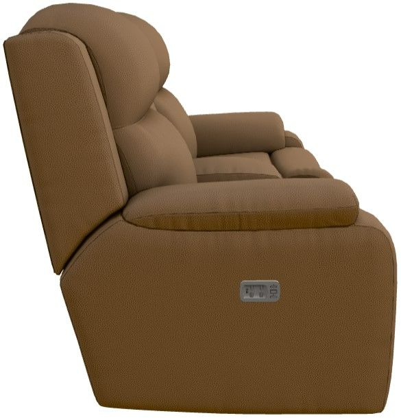 La-Z-Boy® Dorian Camel Power Reclining Loveseat with Console, Headrest, and Lumbar-2